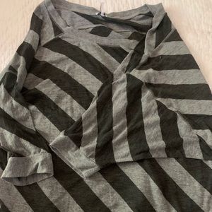 Splendid 3/4 Sleeve Striped Top